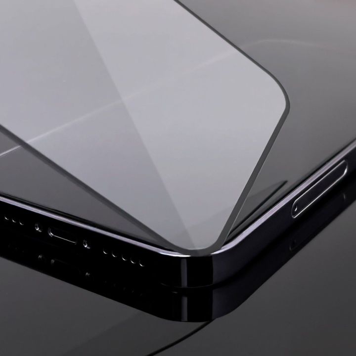 Case Friendly Full Glue iPhone 15 Plus viso ekrano grūdintas stiklas su rėmeliu - juodas