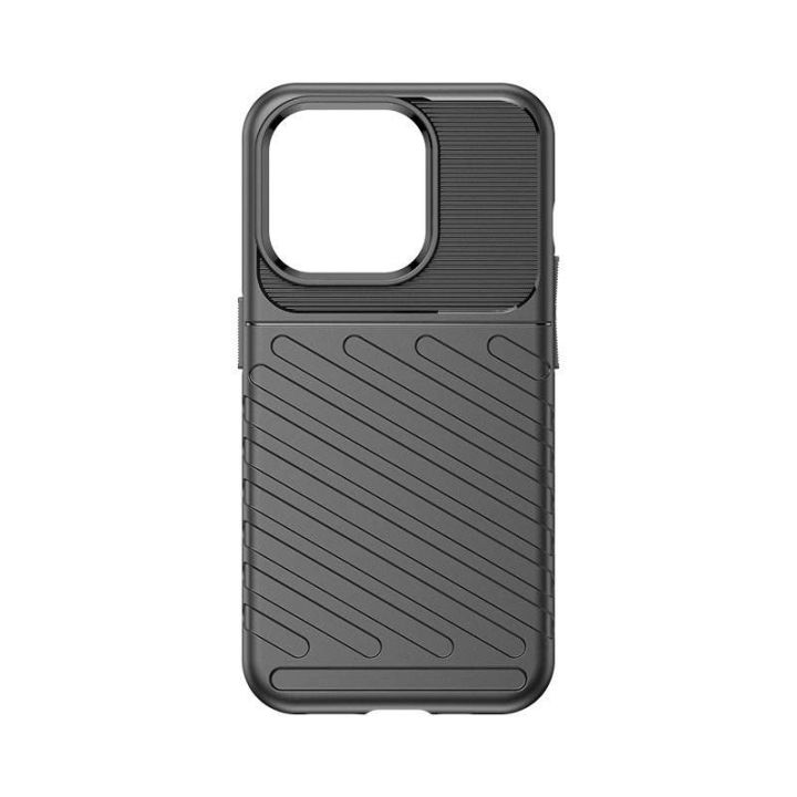 Šarvuotas iPhone 15 Pro Thunder dėklas - mėlynas