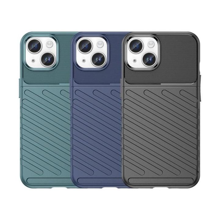 Pancerne iPhone 15 Plus Thunder dėklas - mėlynas