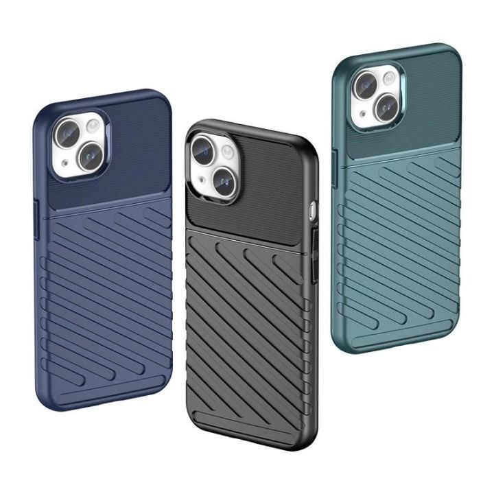 Pancerne iPhone 15 Plus Thunder dėklas - mėlynas