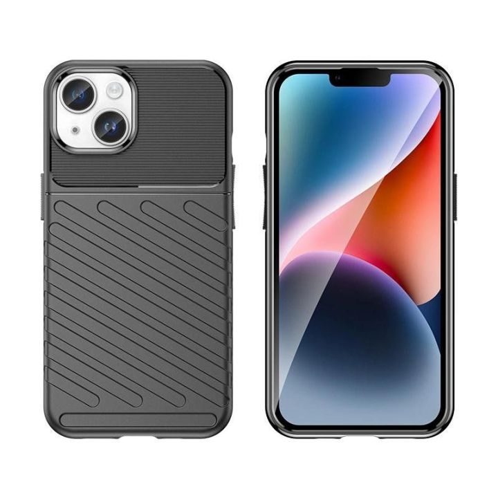 Pancerne iPhone 15 Plus Thunder dėklas - mėlynas