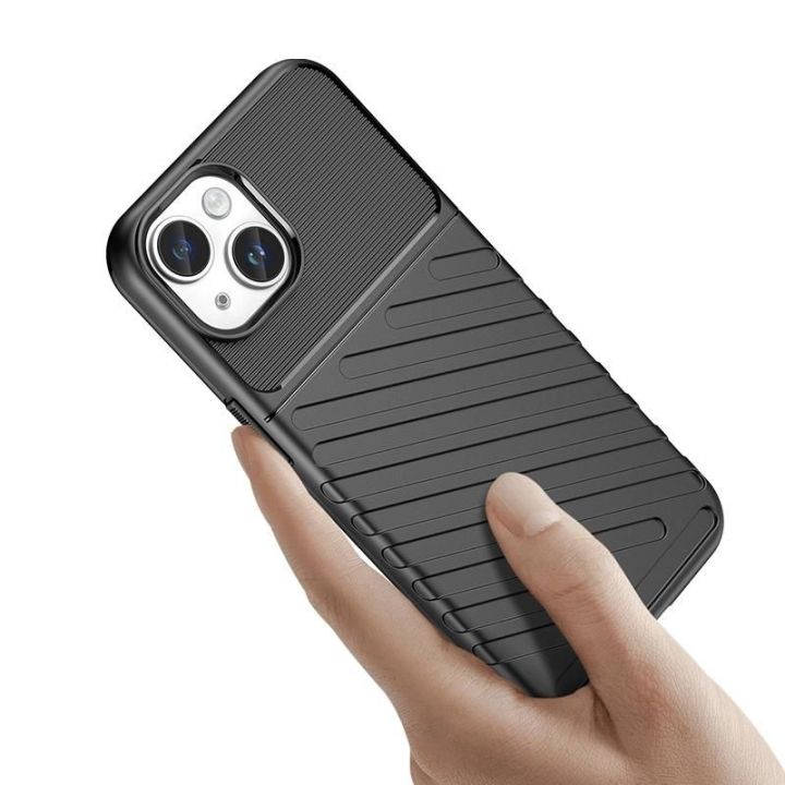 Pancerne iPhone 15 Plus Thunder dėklas - mėlynas