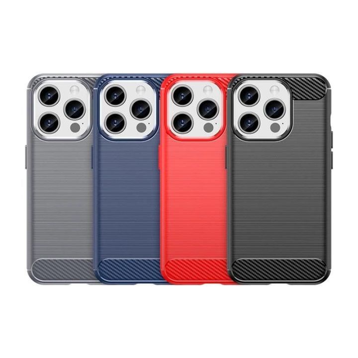 Lankstus anglies rašto dėklas iPhone 15 Pro Carbon Case - juodas