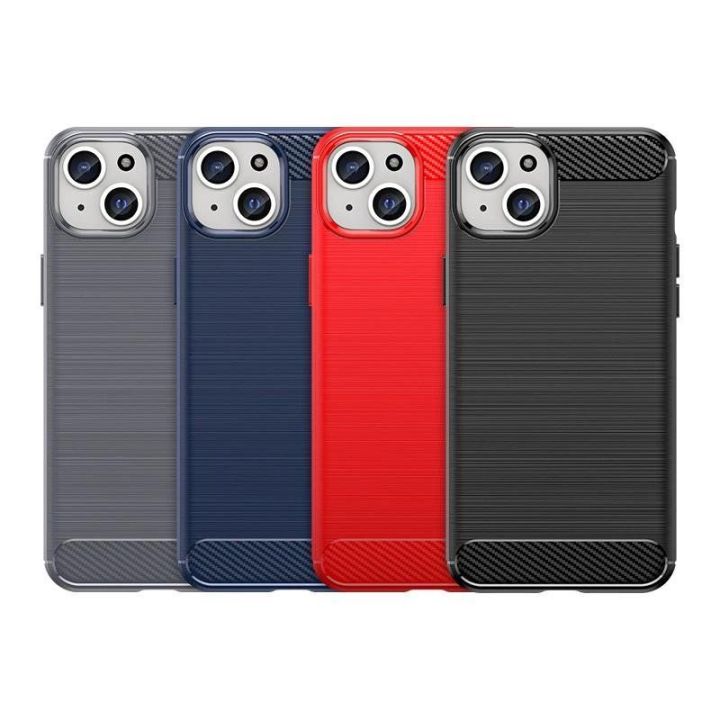 Lankstus iPhone 15 Plus anglies dygsnio dėklas, skirtas Carbon Case - mėlynas