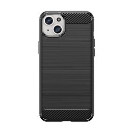 Lankstus iPhone 15 Plus anglies dygsnio dėklas, skirtas Carbon Case - juodas