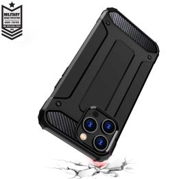 Šarvuotas dėklas iPhone 15 Pro Hybrid Armor - mėlynas