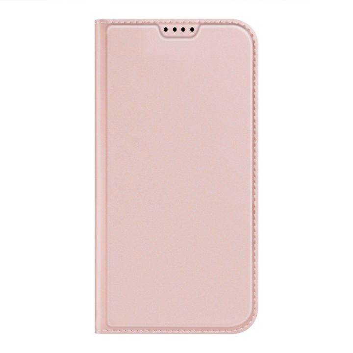 iPhone 15 Pro Max dėklas su atverčiamu dangteliu ir pinigine Skin Pro - rožinis