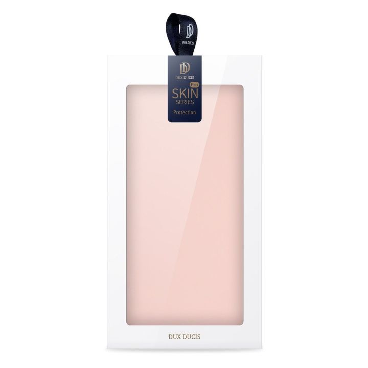 iPhone 15 Pro Max dėklas su atverčiamu dangteliu ir pinigine Skin Pro - rožinis