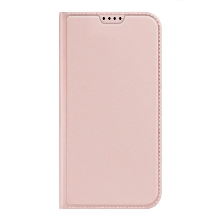 Skin Pro iPhone 15 Pro dėklas su atvartu ir pinigine - rožinis