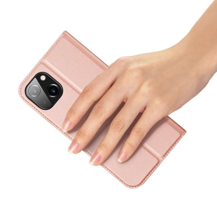 Dėklas iPhone 15 Plus apverčiamam dangteliui ir piniginei Skin Pro - rožinis