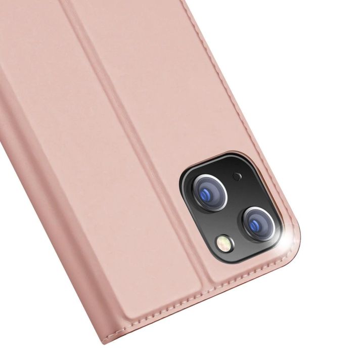 Dėklas iPhone 15 Plus apverčiamam dangteliui ir piniginei Skin Pro - rožinis