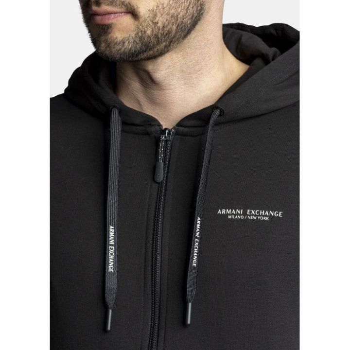 Vyriškas medvilninis džemperis su užtrauktuku Armani Exchange