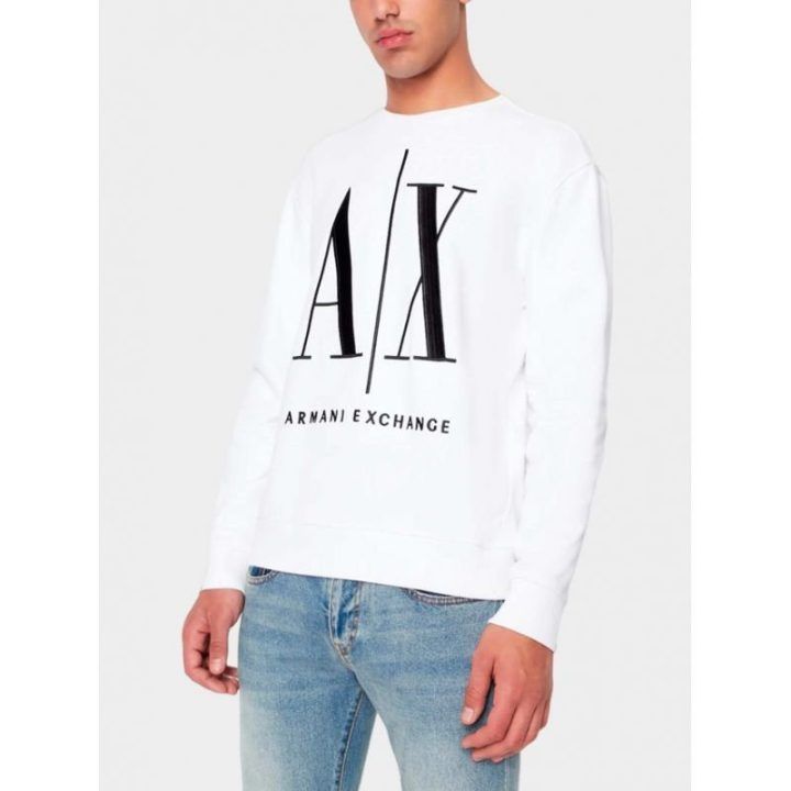 Vyriškas džemperis su dideliu logotipu Armani Exchange