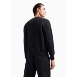 Vyriškas megztinis su žakardiniu languotu raštu Armani Exchange