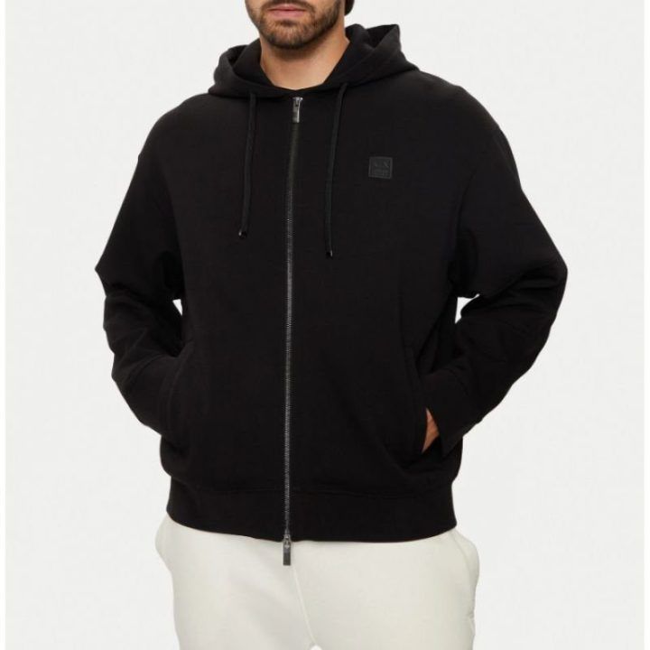 Vyriškas džemperis su gobtuvu ir užtrauktuku Armani Exchange