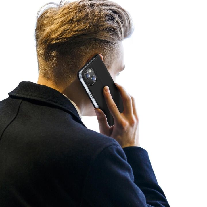Dėklas iPhone 15 Plus apverčiamam dangteliui ir piniginei Skin Pro - juodas