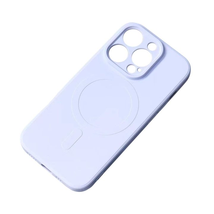 Su MagSafe suderinamas silikoninis dėklas, skirtas iPhone 15 Pro Max Silikoninis dėklas - mėlynas