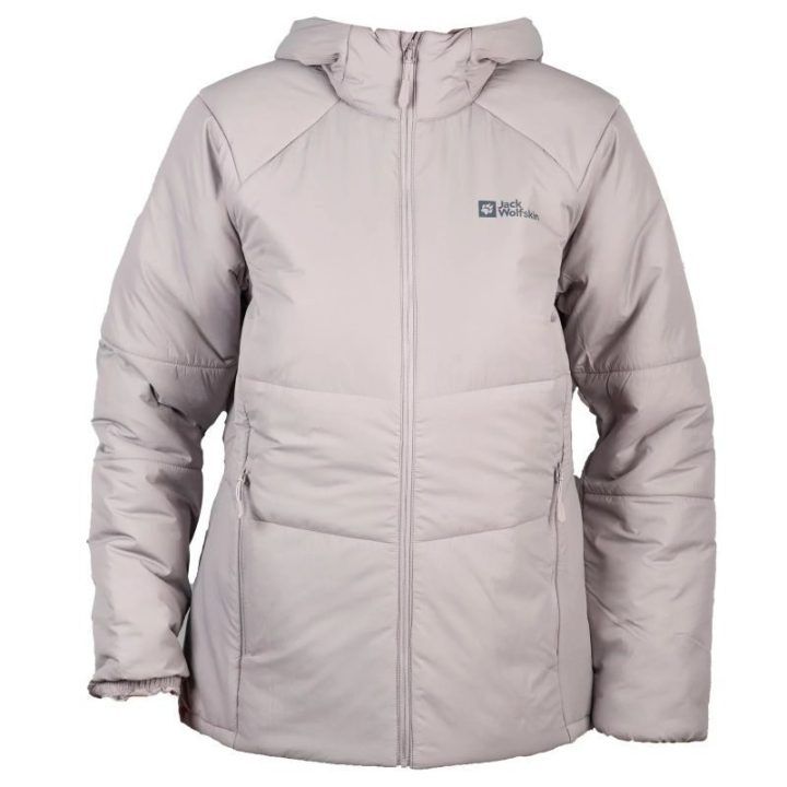 Moteriška žieminė striukė Jack Wolfskin Bergland INS Hoody, pilka