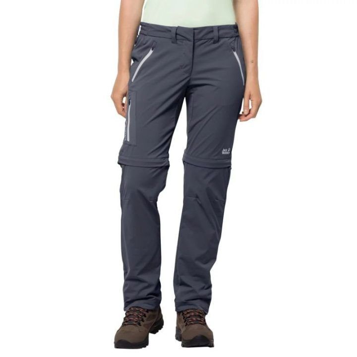 Moteriškos kelnės su atsegamomis klešnėmis Jack Wolfskin, tamsiai mėlynos