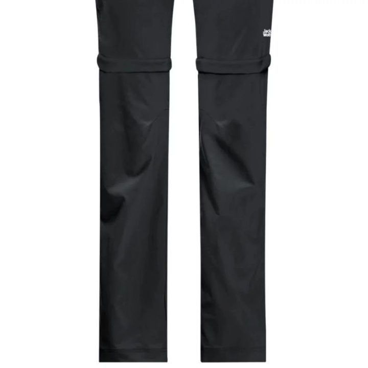 Moteriškos sportinės kelnės Jack Wolfskin Overland Zip Away, juodos