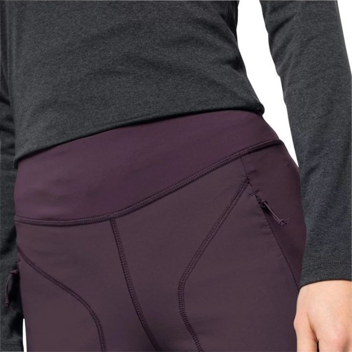 Moteriškos sportinės kelnės Jack Wolfskin Salmaster, violetinės