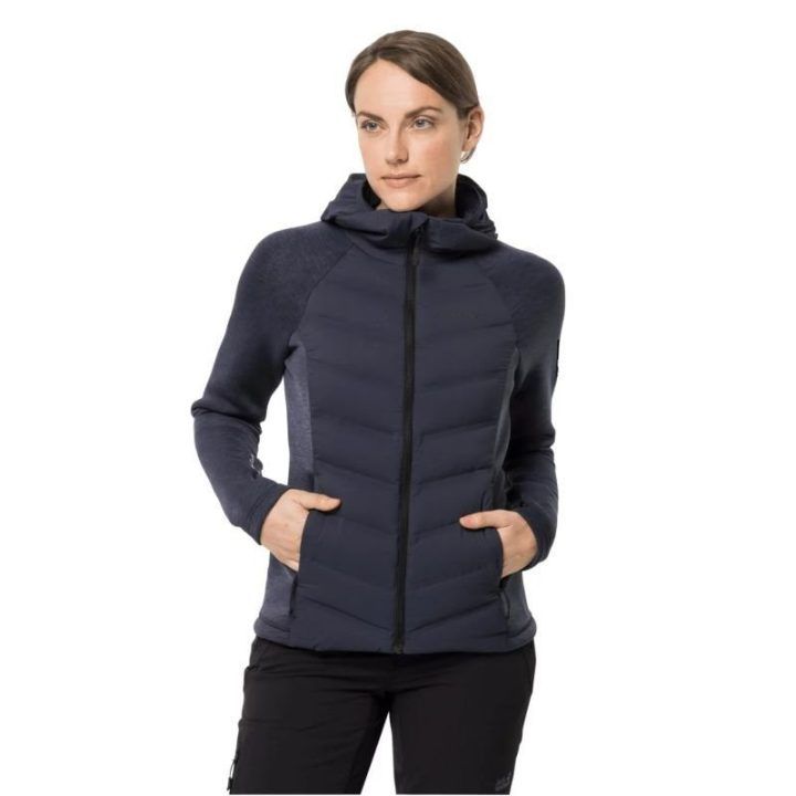 Moteriška striukė su gobtuvu Jack Wolfskin Tasman, juoda