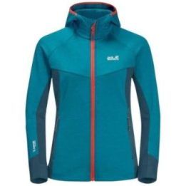 Moteriška flisinė striukė Jack Wolfskin Hydro Grid Fleece, mėlyna