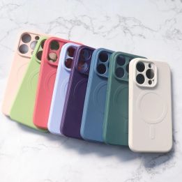 Silikoninis dėklas, suderinamas su MagSafe for iPhone 15 Plus Silikoninis dėklas - mėlynas