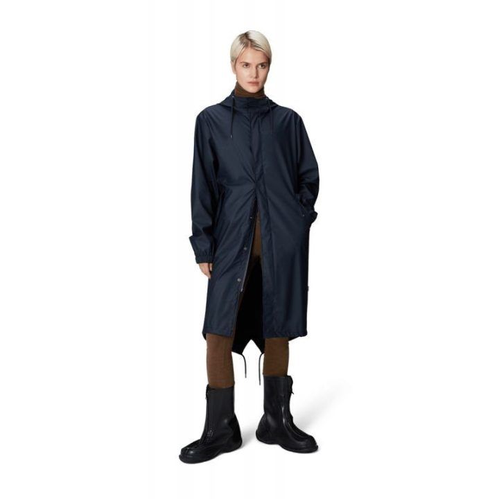 Uniseks lietaus paltas su gobtuvu Rains Fishtail Parka
