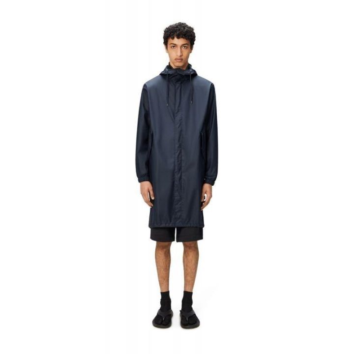 Uniseks lietaus paltas su gobtuvu Rains Fishtail Parka