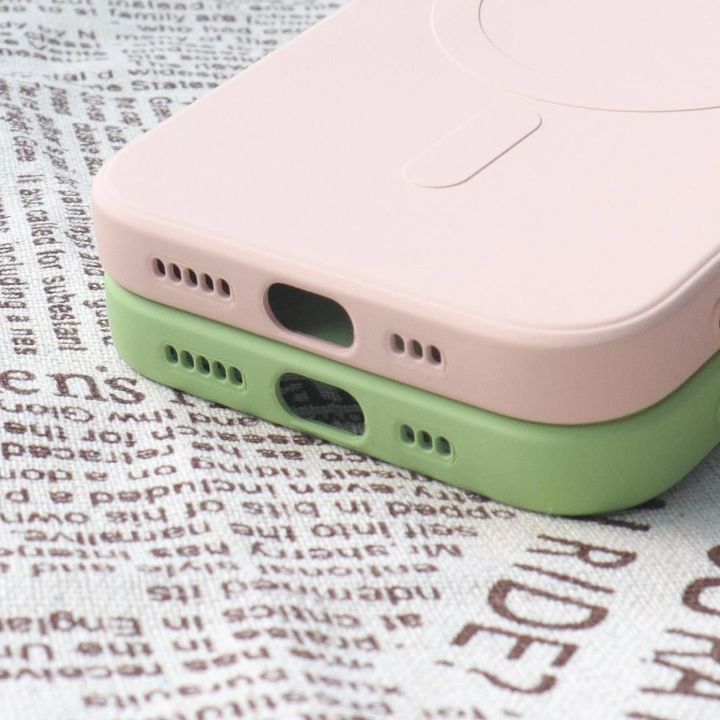Silikoninis dėklas, suderinamas su MagSafe for iPhone 15 Plus silikoniniu dėklu - juodas