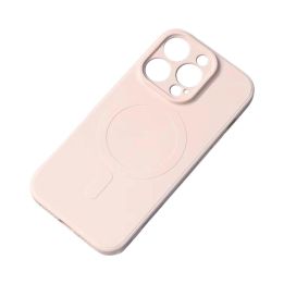 Silikoninis dėklas su MagSafe Silikoninis dėklas iPhone 15 - kreminis