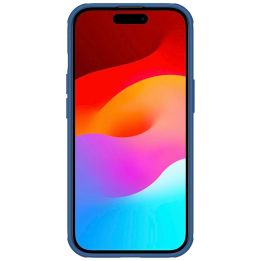 Sustiprintas dėklas iPhone 15 Plus Nillkin Super Frosted Shield Pro - mėlynas
