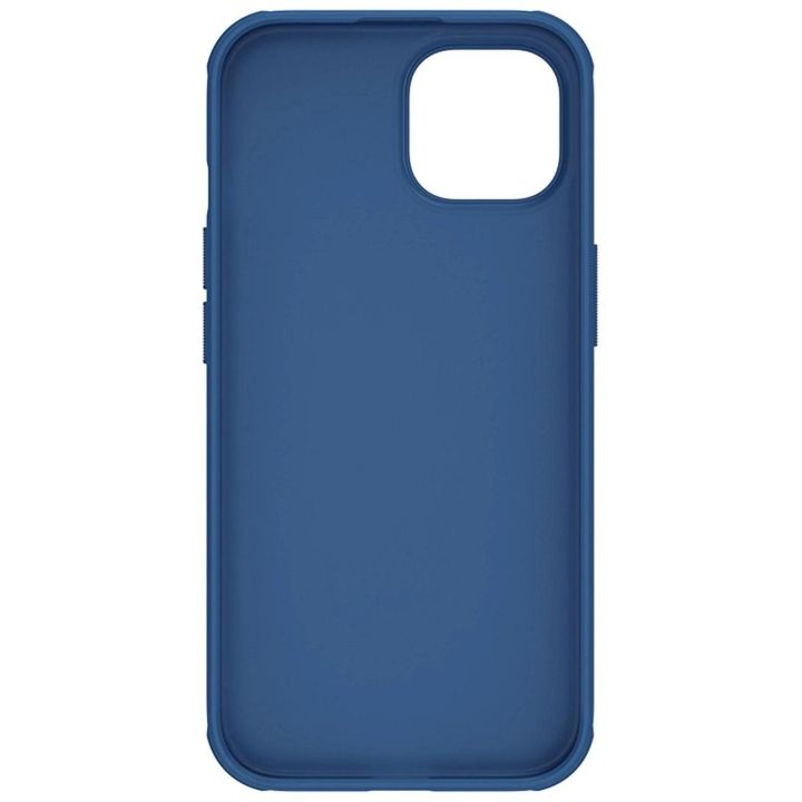 Sustiprintas dėklas iPhone 15 Plus Nillkin Super Frosted Shield Pro - mėlynas