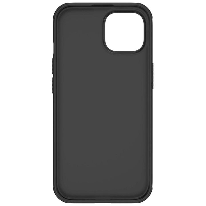 Nillkin Super Frosted Shield Pro sustiprintas dėklas iPhone 15 Plus - juodas