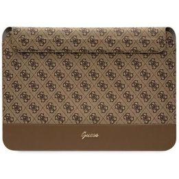 Guess 4G Stripe Metalinis dėklas su logotipu 14 - rudos spalvos