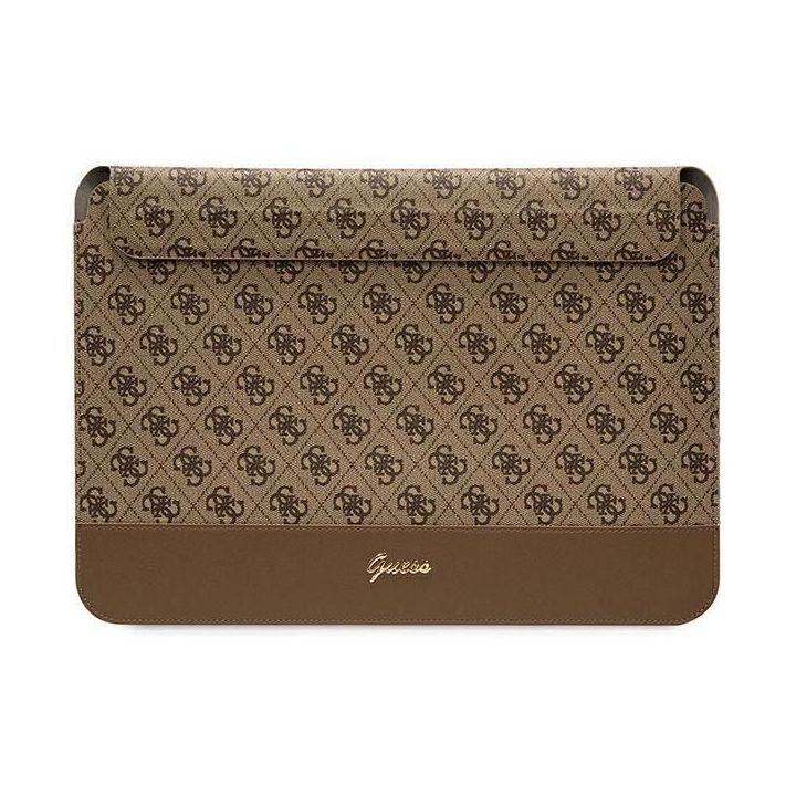 Guess 4G Stripe Metalinis dėklas su logotipu 14 - rudos spalvos