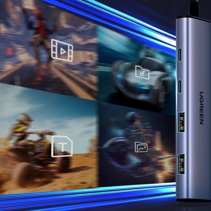 USB C 20 cm CM473 - pilkas