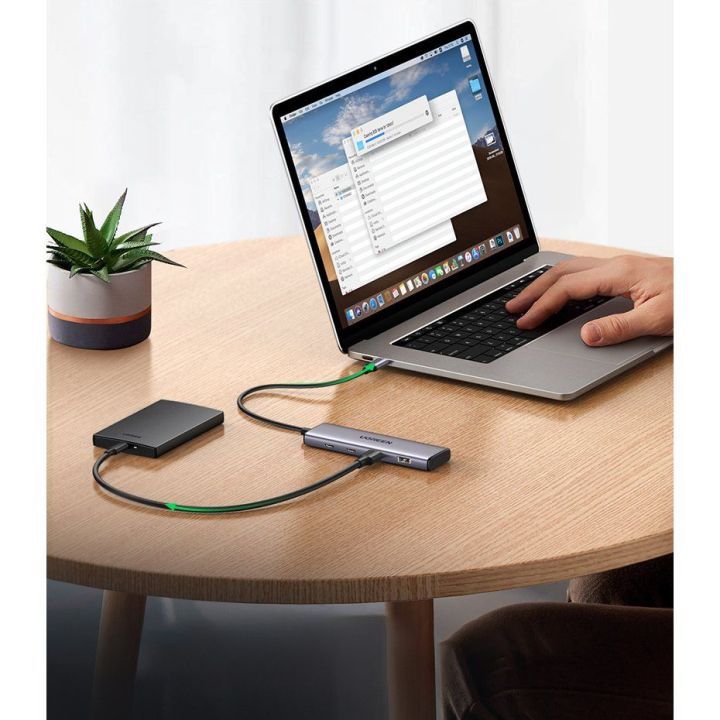 USB C 20 cm CM473 - pilkas