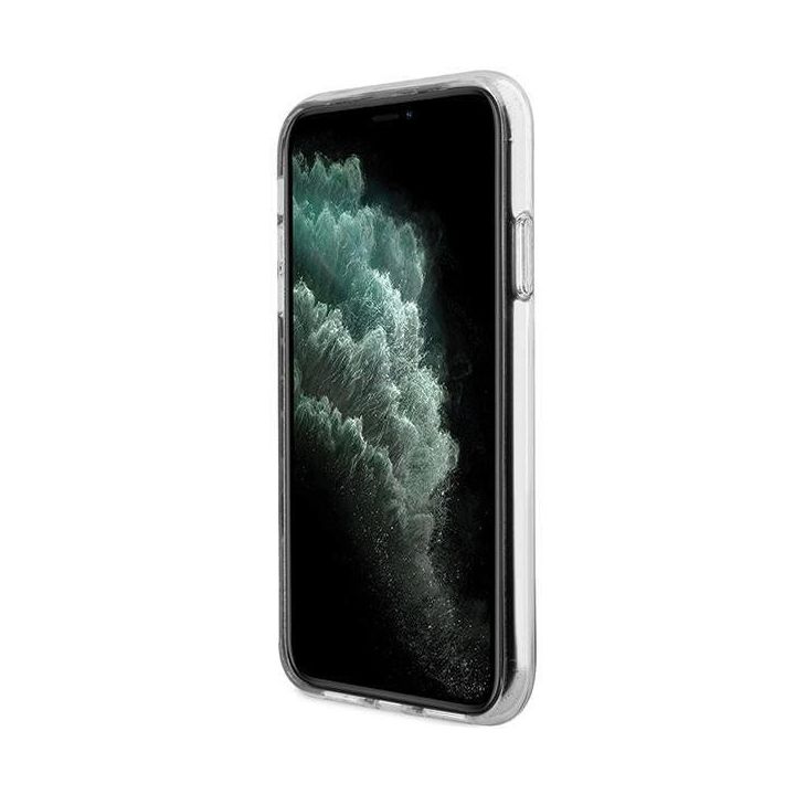 Guess Flower MagSafe dėklas iPhone 11 / Xr - rožinis