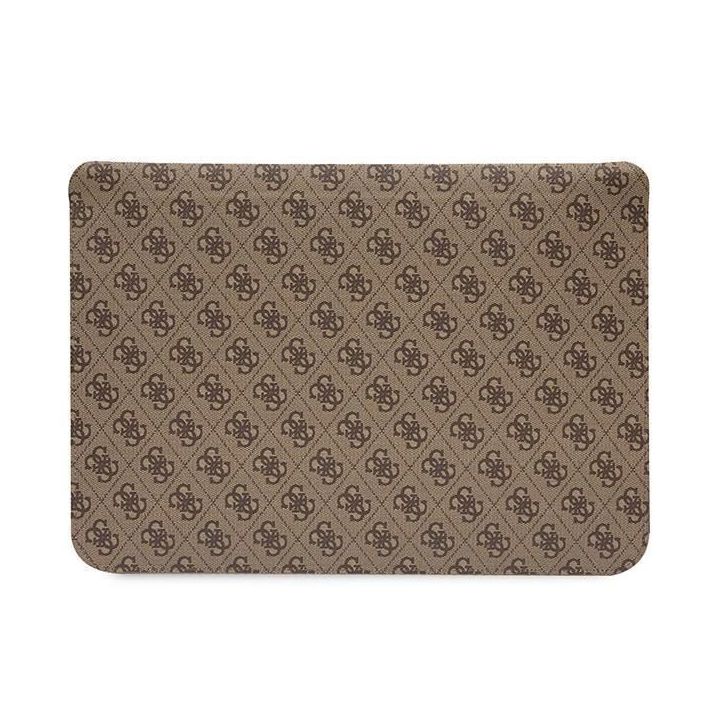 Dėklas Guess 4G Printed Stripes na laptopa 14 - brązowe