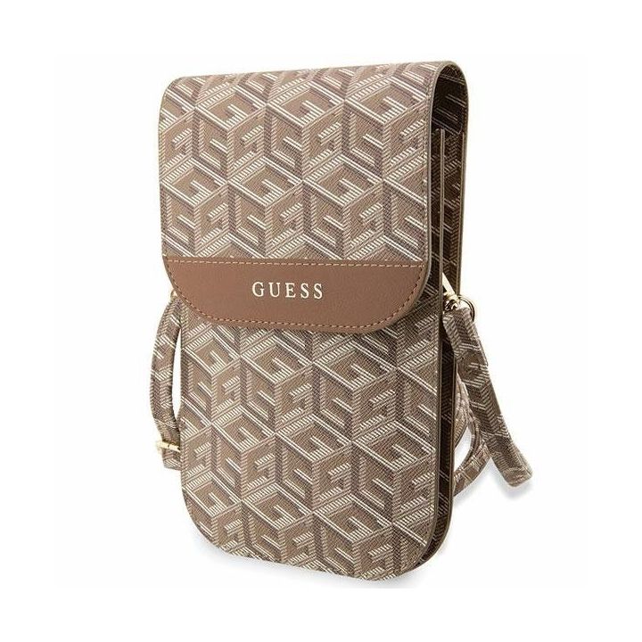 Guess GCube Stripe rankinė - ruda
