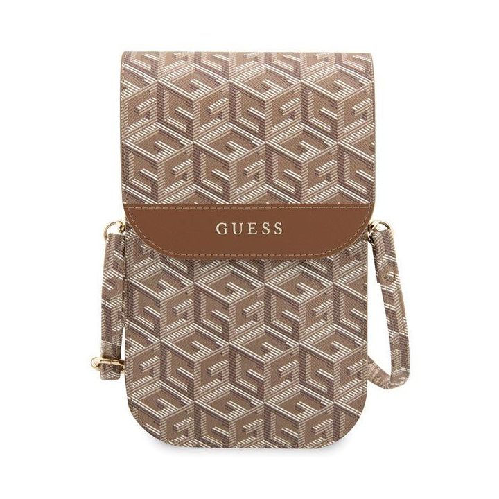 Guess GCube Stripe rankinė - ruda