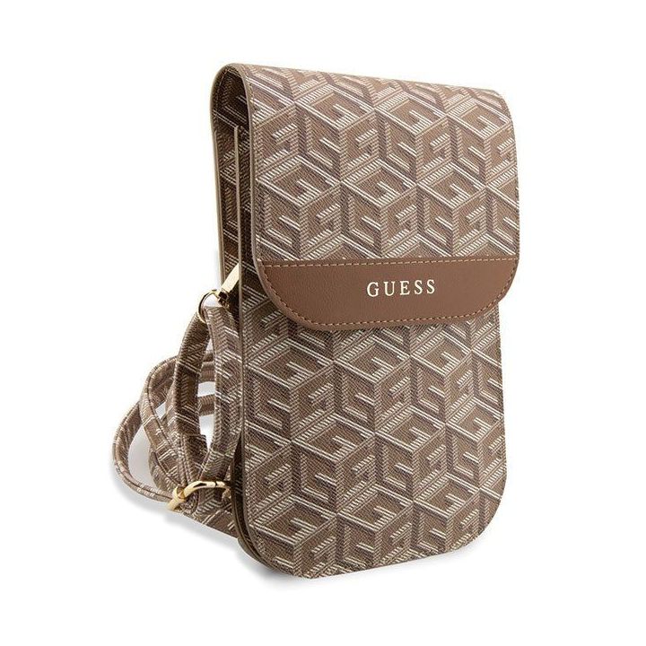 Guess GCube Stripe rankinė - ruda