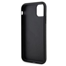 Karl Lagerfeld Glitter Choupette Patch dėklas iPhone 11 / Xr - Juodos spalvos