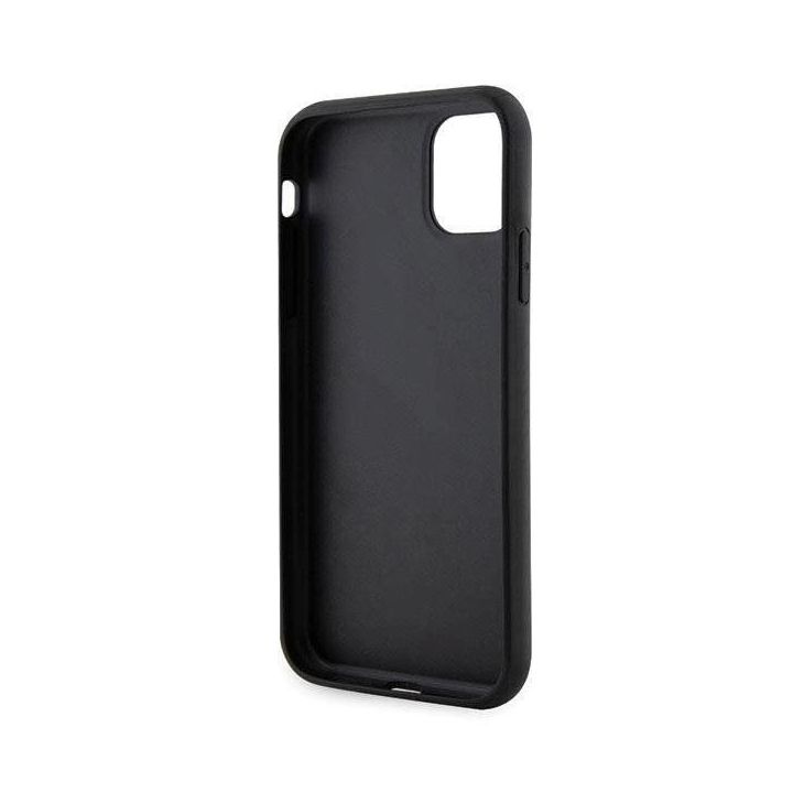 Karl Lagerfeld Glitter Choupette Patch dėklas iPhone 11 / Xr - sidabrinis