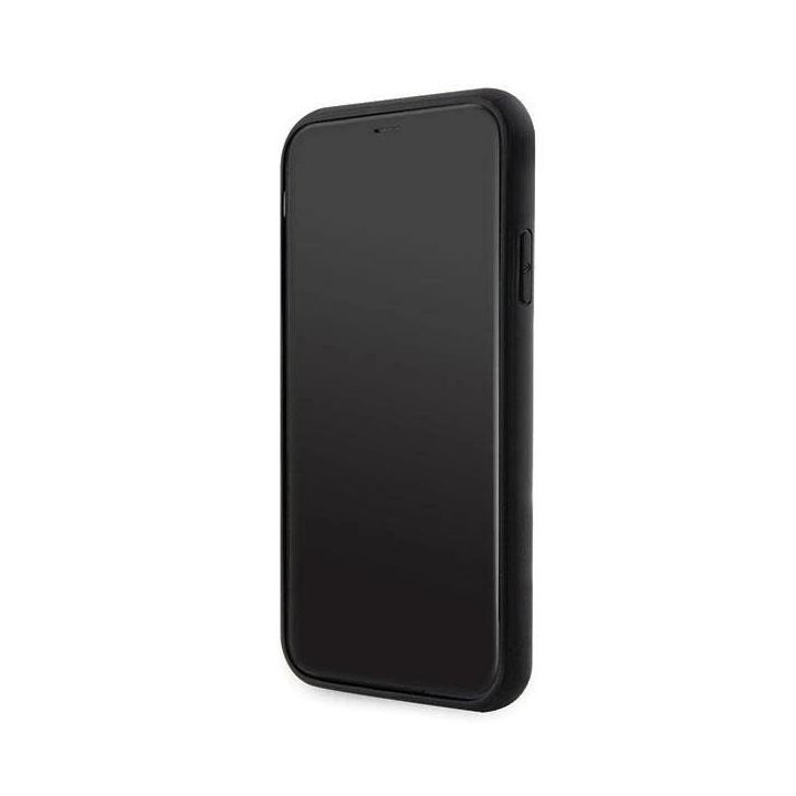 Karl Lagerfeld Glitter Choupette Patch dėklas iPhone 11 / Xr - sidabrinis