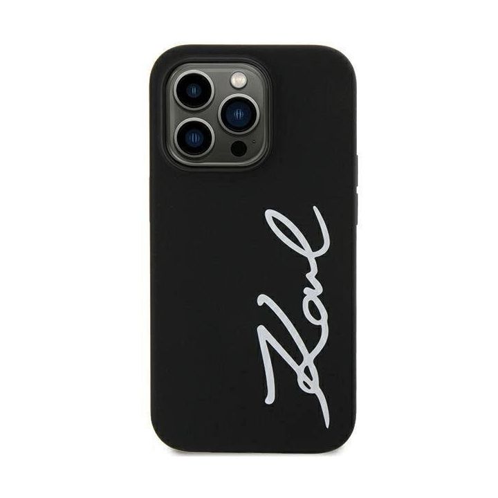 Dėklas Karl Lagerfeld Silicone Signature na iPhone 11 / Xr - nuotraukos