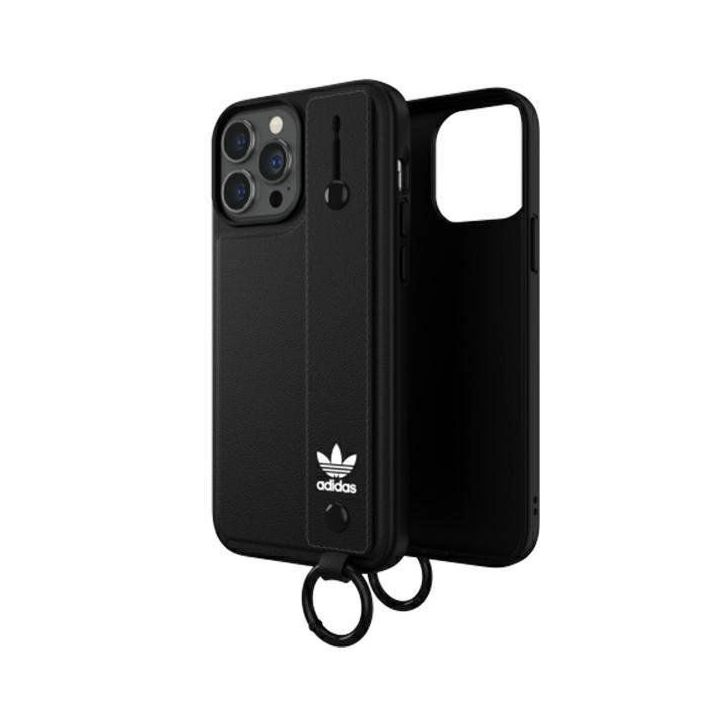 Adidas OR dėklas su rankos dirželiu, skirtas iPhone 13 Pro Max - Juodos spalvos