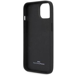 Dėklas BMW odinis dygsniuotas ant iPhone 14 - rankinės